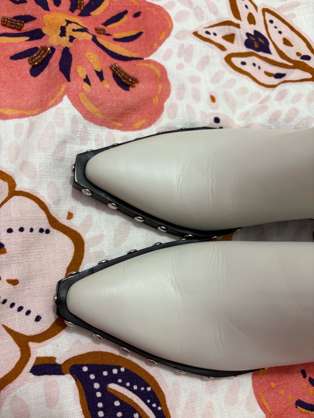 Rag & Bone Santiago Mule White Size 38 - Picture 4 of 7